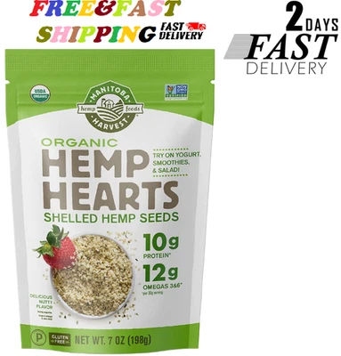 Manitoba Harvest Organic Hemp Hearts Shelled Hemp Seeds, 7 Ounce (Pack of 1); - Image 1 of 4