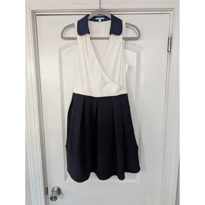 Vestido Leifnotes Anthropologie Daytripper Azul Marino Blanco Calce y Acampanado Para Mujer 2 Marineros Foto 1 de 4