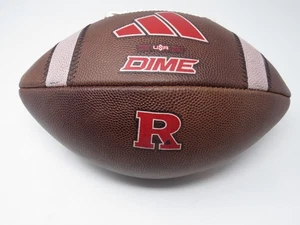 Game Used Rutgers Scarlet Knights ADIDAS Dime NCAA College Football Leather Ball - Picture 1 of 5