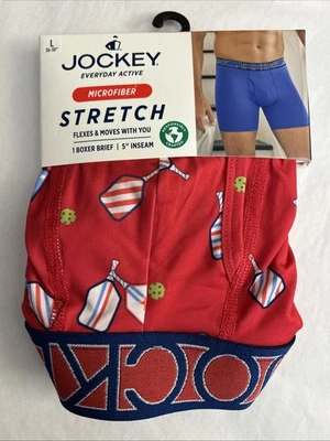 ¡NUEVO! Calzoncillo boxer Jockey para hombre ~ talla grande ~ microfibra activa / elástico de 5" Foto 1 de 4