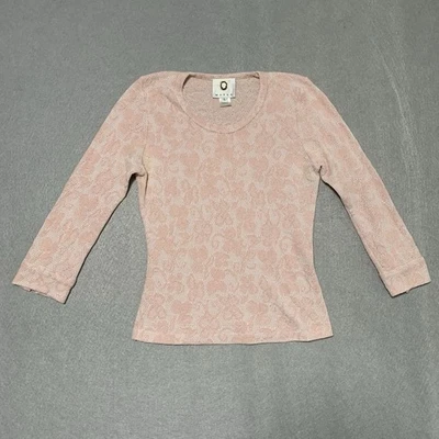 Blusa Top Vintage MAYLE Rosa Manga Larga Talla L Foto 1 de 4
