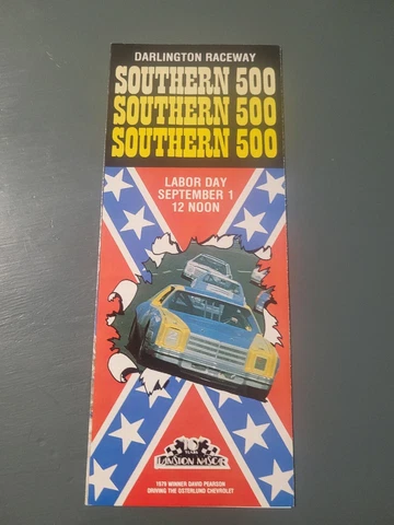 1980 Darlington Raceway Nascar Southern 500 Ticket Brochure Terry Labonte Win Cover