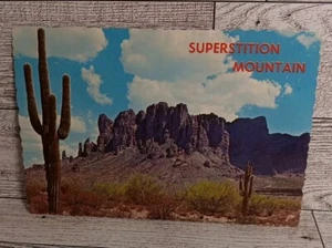 Vintage Postkarte Aberglaube Berg Mesa Arizona Ephemera Erinnerungsstücke Souvenir - Bild 1 von 3