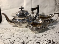 SILVER PLATED ~ 3 PIECE BATCHELOR TEA SET