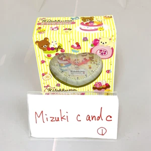 Rilakkuma Korilakkuma Kiiroitori Heart Alarm Clock Sweets Bear Brown Yellow Rare - Picture 1 of 24