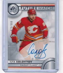 2023-24 SP Authentic Ilya Solovyov Future Watch Auto #'ed 473/999 #196 - Bild 1 von 1