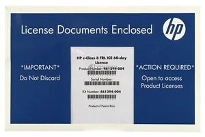 461394-004 HP C-CLASS 8 TRL ICE 60-DAY LICENSE - Zdjęcie 1 z 6
