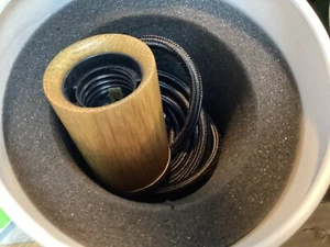 Lot Of 3 Pottery Barn  Tala Knuckle Pendant Oak New - Picture 1 of 4