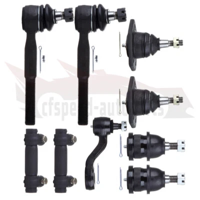 9pcs Upper Lower Ball Joints Tie Rod Pitman Arm For 1983 1984 1986 Chevrolet C10 - Image 1 of 4