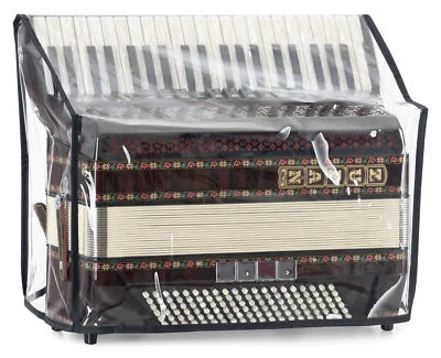 Alpenklang Cover Überwurf Staubschutz Abdeckung 120 Bass Akkordeon Transparent