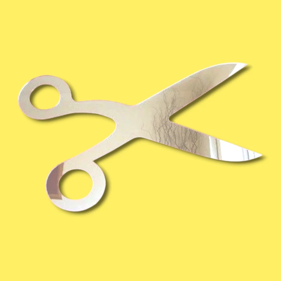 Акриловые зеркала в форме ножниц - различные размеры - Изображение 1 из 1