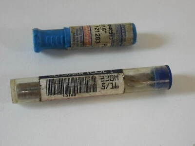 2 - 5/16 carbide end mills 2 - 4 fluted one solid and one tinned  - Image 1 of 3