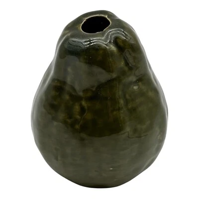 Jarrón de cerámica con forma de aguacate Foto 1 de 4
