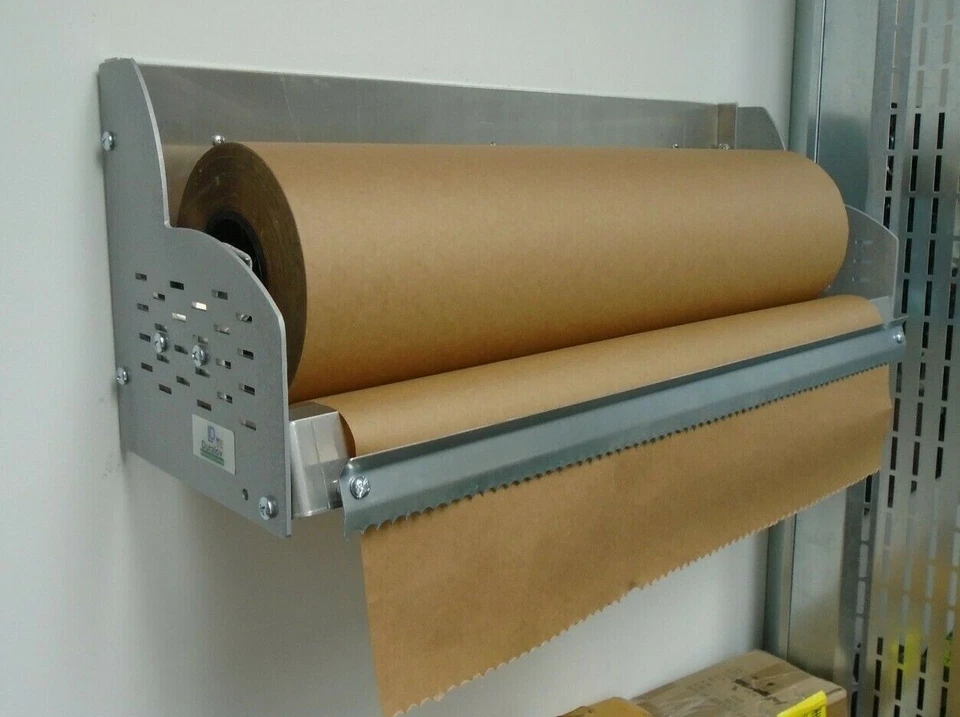 Wall Mount Roll Paper Dispenser Kraft 36 Inch Cutting Blade Duralov Packing Wrap