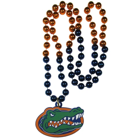Florida Gators NCAA Mardi Gras necklace large 36 inch Cover