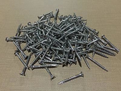 (50 Piezas) #8 x 1 5/8" Acero Inoxidable Cuadrado Accionamiento Madera Cubierta Tornillos Agarre Rite Foto 1 de 2