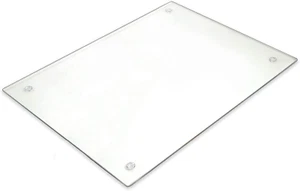 Tempered Glass Cutting Board – Long Lasting Clear Glass – Scratch Resistant, Hea - Picture 1 of 2