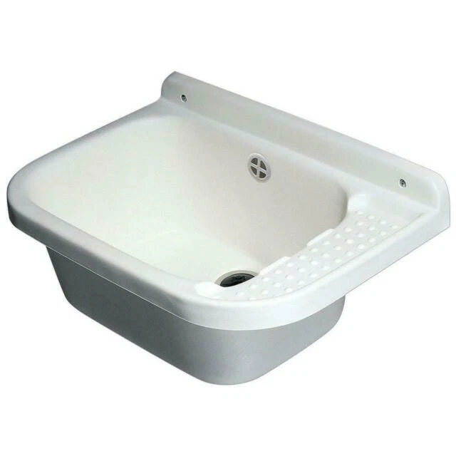 Mongardi MNG7831C98 Lavatoio da Parete di Resina e PVC (50 x 35 x 24 cm)