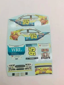 HO SLOT CAR NASCAR WATERSLIDE DECALS WRL GENERAL CONTACTORS #95 A-18 - Picture 1 of 2