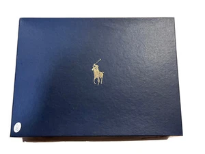 Vintage Ralph Lauren Polo Logo Blue Gift Shirt Box 2 Piece Navy Movie Props - Picture 1 of 7