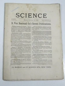 Science Magazine- January 10, 1896-Vol 3 #54-Alaska; Antarctica Exploration - Imagen 1 de 3