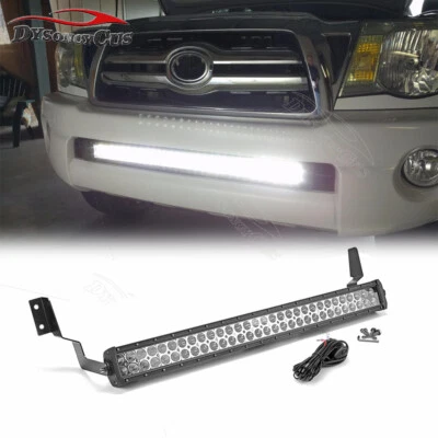 Fit Toyota Tacoma 05-15 32" 180W LED Light Bar Hidden Bumper Bracket+Wiring Kits - Image 1 of 3
