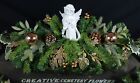 Guardian Angel Christmas Cemetery Flower Double Headstone Saddle
