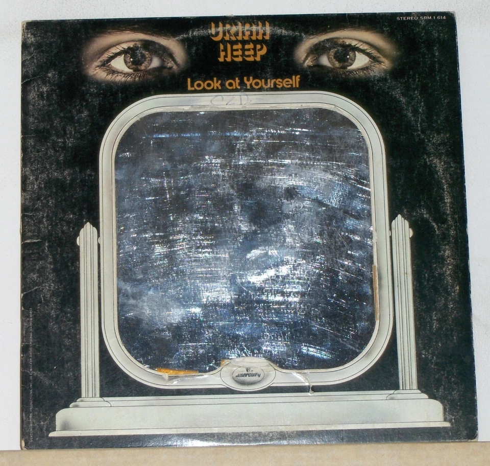 Uriah Heep - Look At Yourself - 1971 Vinyl LP Record Album Die Cut Mirror Cover Foto 1 de 2