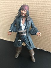 2004 Pirates of Caribbean Captain Jack Sparrow Posable Figure 7" NECA Disney