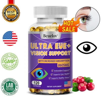 Ultra Eye+Vision Support 30 To 120 Softgels Fast Absorption Support Eye Health - Image 1 of 4