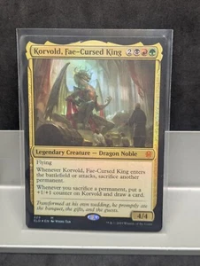 Korvold, Fae-Cursed King FOIL X1 LP Throne of Eldraine MTG - Picture 1 of 1