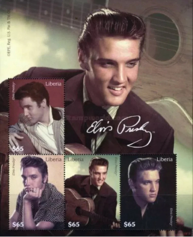 Liberia 2009 ☀ Elvis Presley Souvenir Sheet Mi 5510-5513 ☀ MNH** - Image 1 of 1