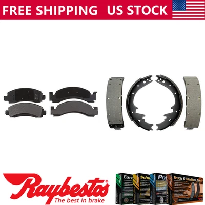 Передние металлические тормозные колодки и задние колодки Element3 для Dodge W350 1990-1993 годов выпуска - Изображение 1 из 4