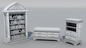 9th Age 3D Printed Elven Furniture - Picture 1 of 1