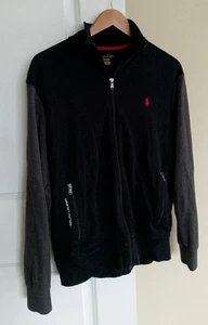 POLO Ralph Lauren Performance Jacke Grau Schwarz Track Training Full Zip L Luxus - Bild 1 von 4