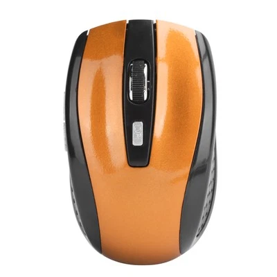 (Orange)2.4G Classic Mice 1600 DPI Adjustable Optical Gaming Mouse Ergonomic - Image 1 of 4