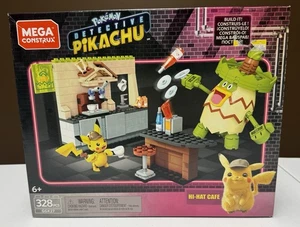Mega Construx Pokemon Detective Pikachu Hi-Hat Cafe Building Set NEW SEALED OW25 - Picture 1 of 8