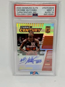2020 NBA Donruss Elite Dikembe Mutombo Turn Of Century SP /50 AUTO PSA 9 Auto 10 - Picture 1 of 6