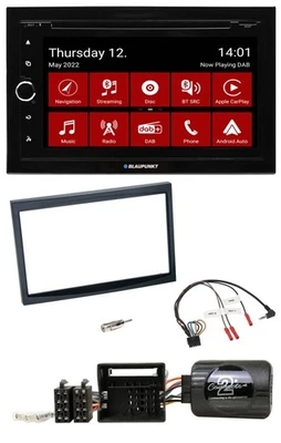 Blaupunkt Lenkrad DVD Bluetooth DAB 2DIN USB Autoradio für Citroen C2 C3 Berling - Bild 1 von 4