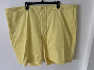 Polo Ralph Lauren Chino Shorts Men's Size 50B 50G Big Stretch Classic Fit Yellow - Picture 1 of 12