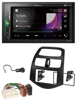 Pioneer 2DIN MP3 DAB USB Bluetooth Autoradio für Chevrolet Spark KLM 2012-2013 - Bild 1 von 4