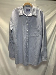 Pendleton Men’s Shirt Blue Large Long Sleeve Button Up - Picture 1 of 7