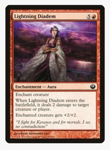 Lightning Diadem | Journey into Nyx JOU | Pauper Bogles Heroic |MTG Aura Burn LP - Picture 1 of 3