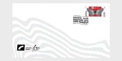 First day cover (FDC) of LATVIA 2025 - 100th anniversary of Latvian Radio - Image 1 of 2