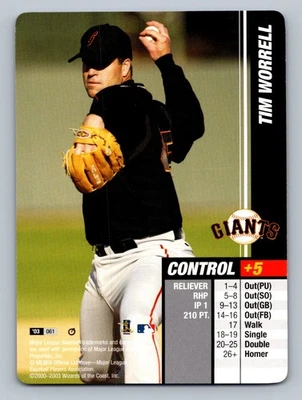 2003 MLB Showdown Trading Deadline Tim Worrell #061 - Image 1 of 2
