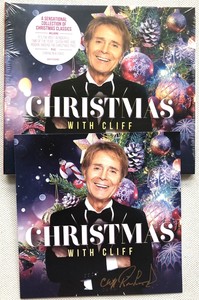 CLIFF RICHARD -CHRISTMAS WITH CLIFF SEALED CD W/ SIGNED ART CARD NEW AUTOGRAPHED
