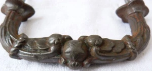 TÜRQUERGRIFF GUSSEISEN 19. Jh. SCHLOSS 13 cm - Bild 1 von 5