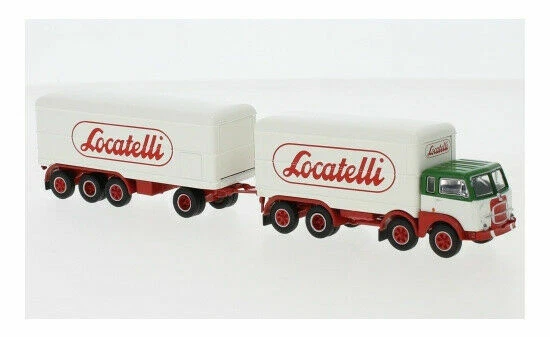 58438 Brekina Ho 1:87 Fiat 690 Mille-Pattes Couleurs Plusieurs Avec Remorque - Imagem 1 de 1