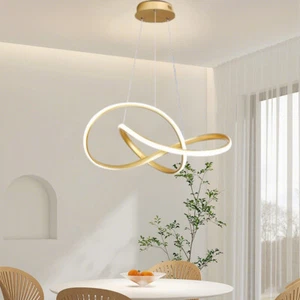 LED Pendant Lights Kitchen Chandelier Lighting Gold Lamp Shop Bar Ceiling Lights - Picture 1 of 11