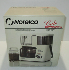 1985 Norelco Cafe Continental 4 Cup Coffee Maker /  Coffee Mill HB 5304 in Box